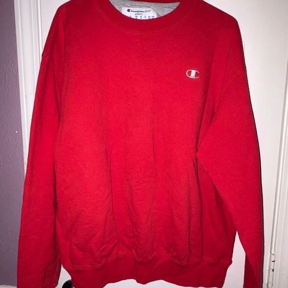 Champion Other - Champion Men's Bold Red Crewneck Sweater